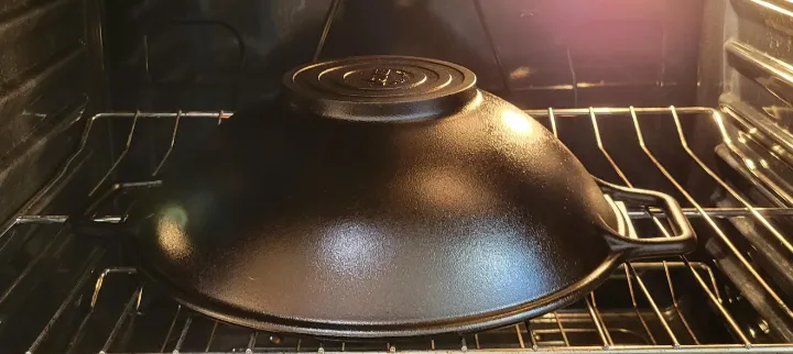 season wok in oven